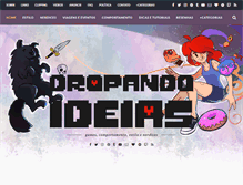 Tablet Screenshot of dropandoideias.com
